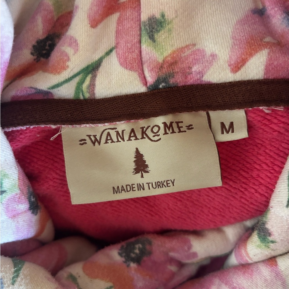 WANAKOME Pink Floral-Trim Cowl Neck Sweatshirt - Picture 2 of 6